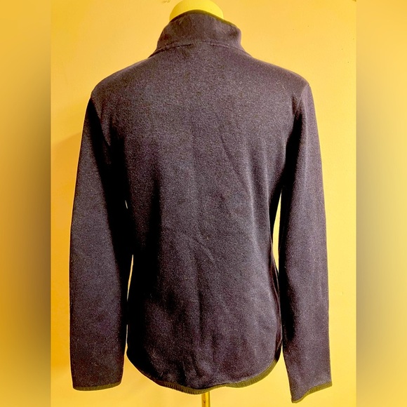 Women’s WVU Mountaineers Zip Up Sweater, Large (12-14), Navy Blue/Gold - Picture 5 of 7